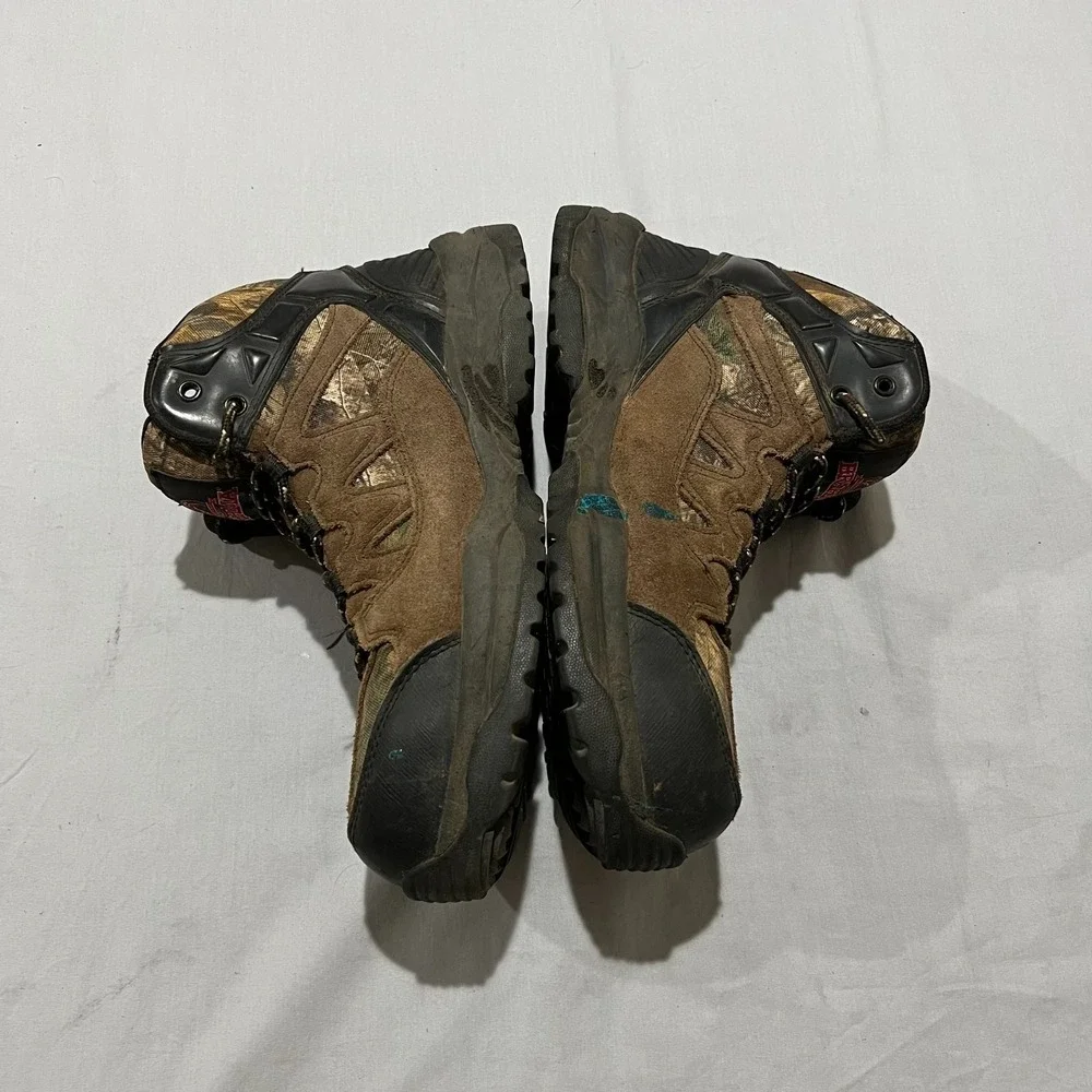 Brahma Mens Camo Leather Buck Steel Toe Rugged Style Work Boots Shoes Size 10.5W